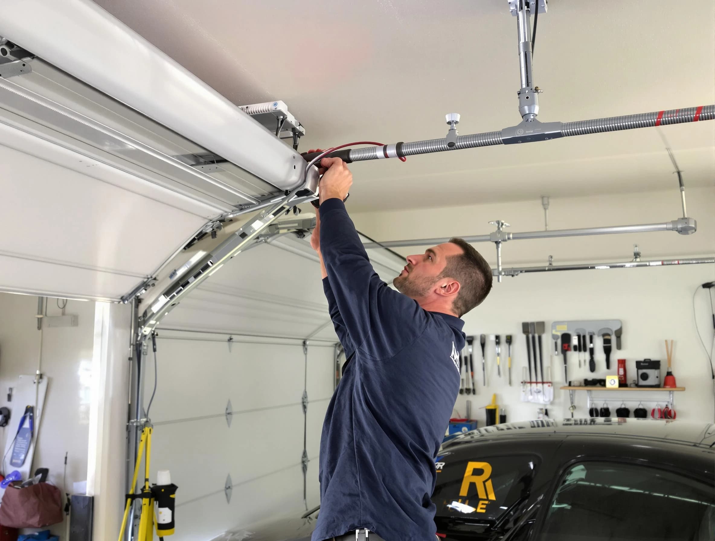 Argo Garage Door Repair technician performing garage door cable repair in Argo