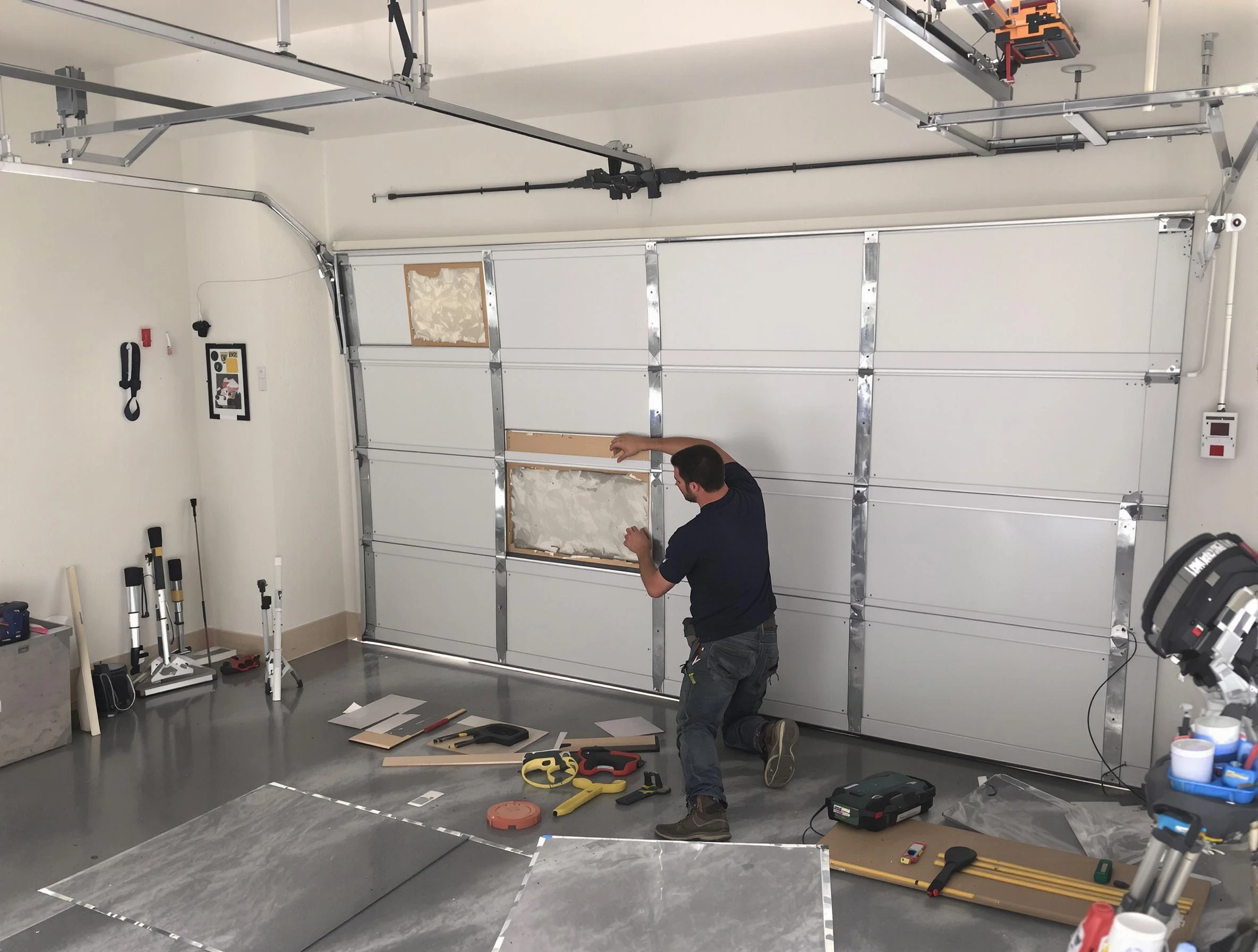 Garage Door Panel Repair in Argo