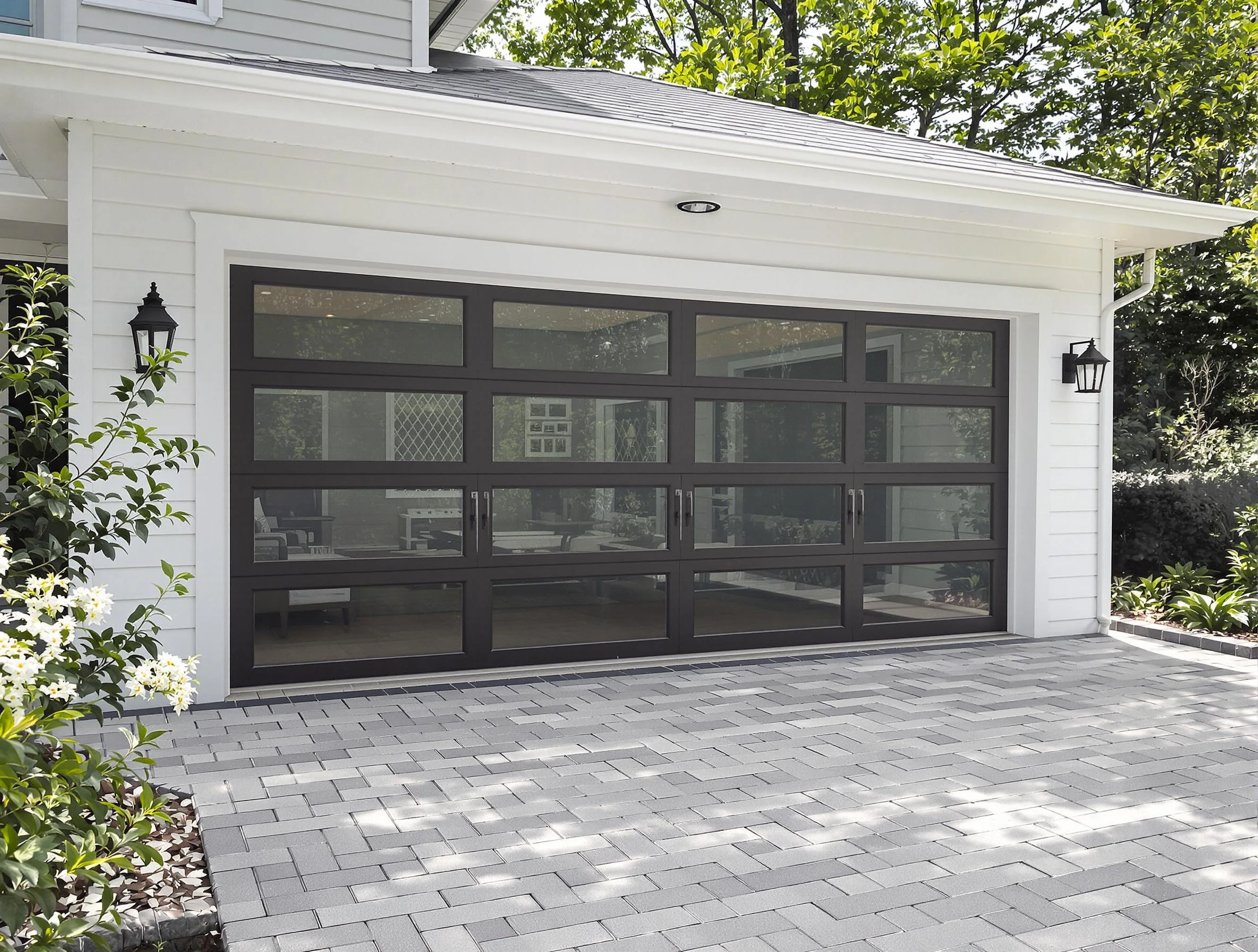 Argo Garage Door Repair design specialist presenting custom garage door options to Argo homeowner